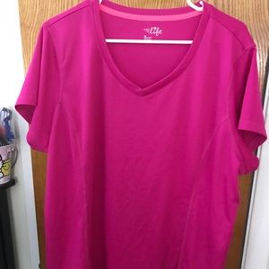 Pink athletic dry fit top 3x